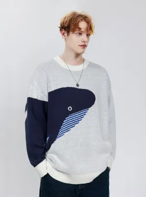 AlanBalen® - "The Loneliest Whale" Knit Sweater