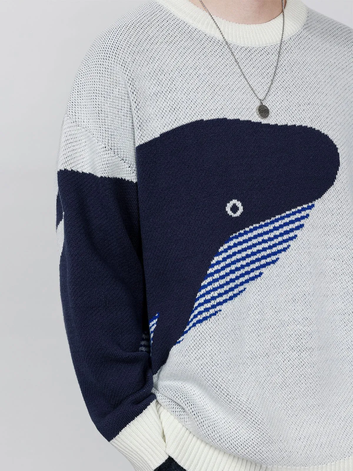 AlanBalen® - "The Loneliest Whale" Knit Sweater