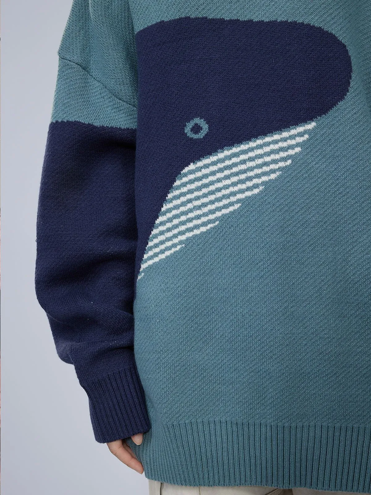 AlanBalen® - "The Loneliest Whale" Knit Sweater