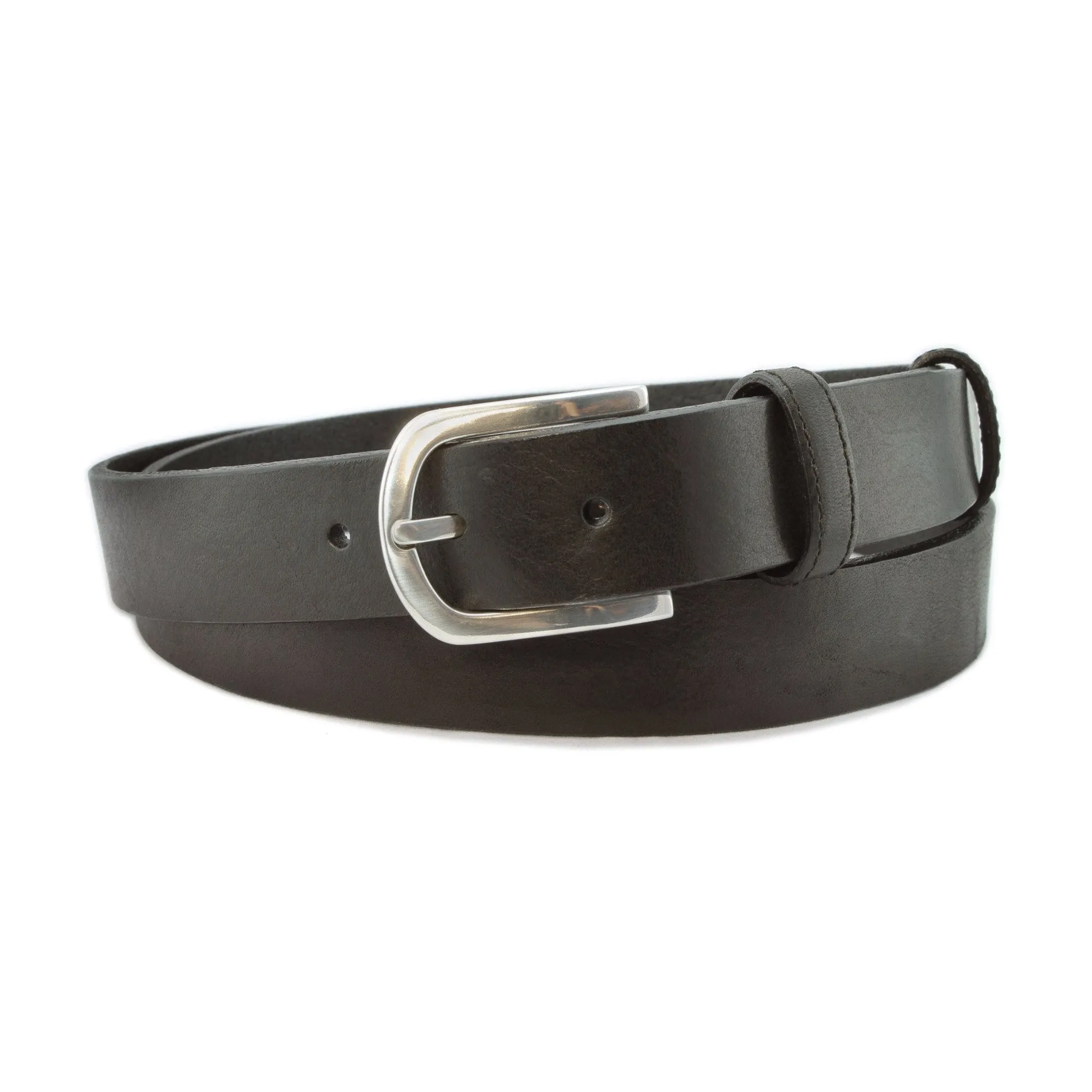 Black Chunky Narrow Belt