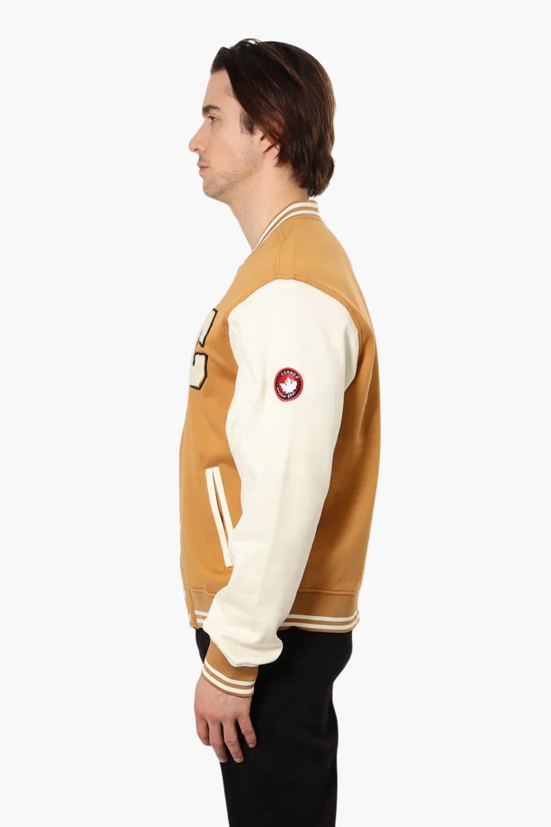 Canada Weather Gear Fleece Varsity Lightweight Jacket - Beige