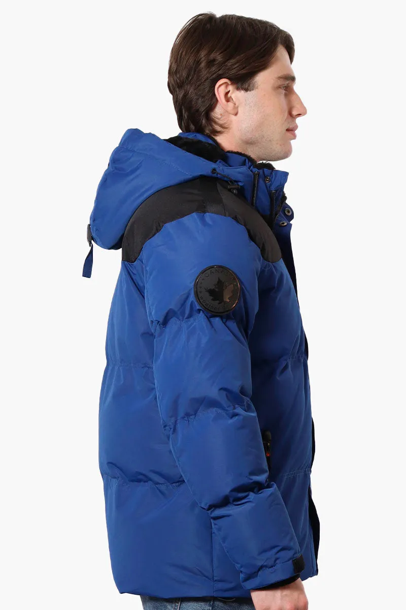 Canada Weather Gear Mouton Lined Bomber Jacket - Blue