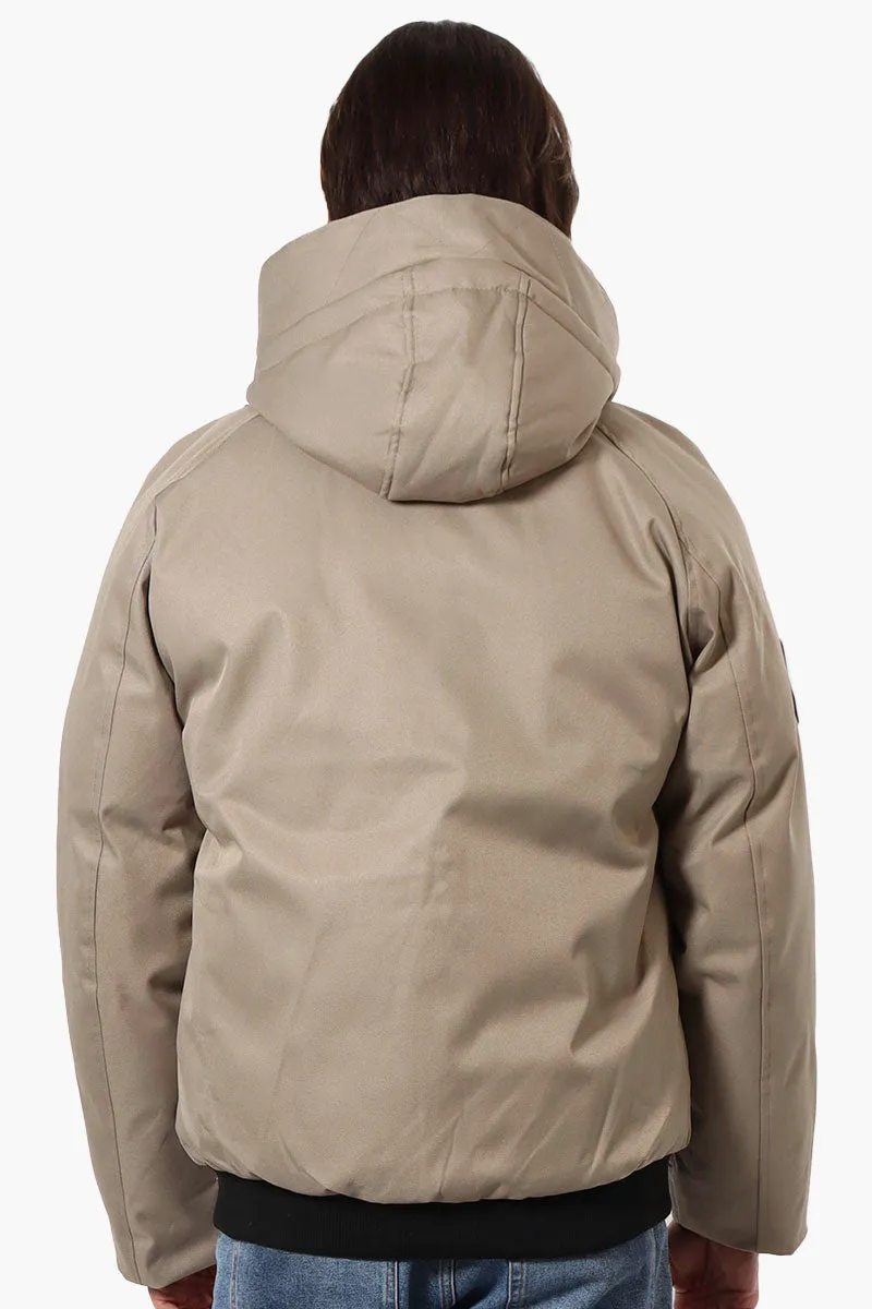 Canada Weather Gear Solid Twill Bomber Jacket - Beige