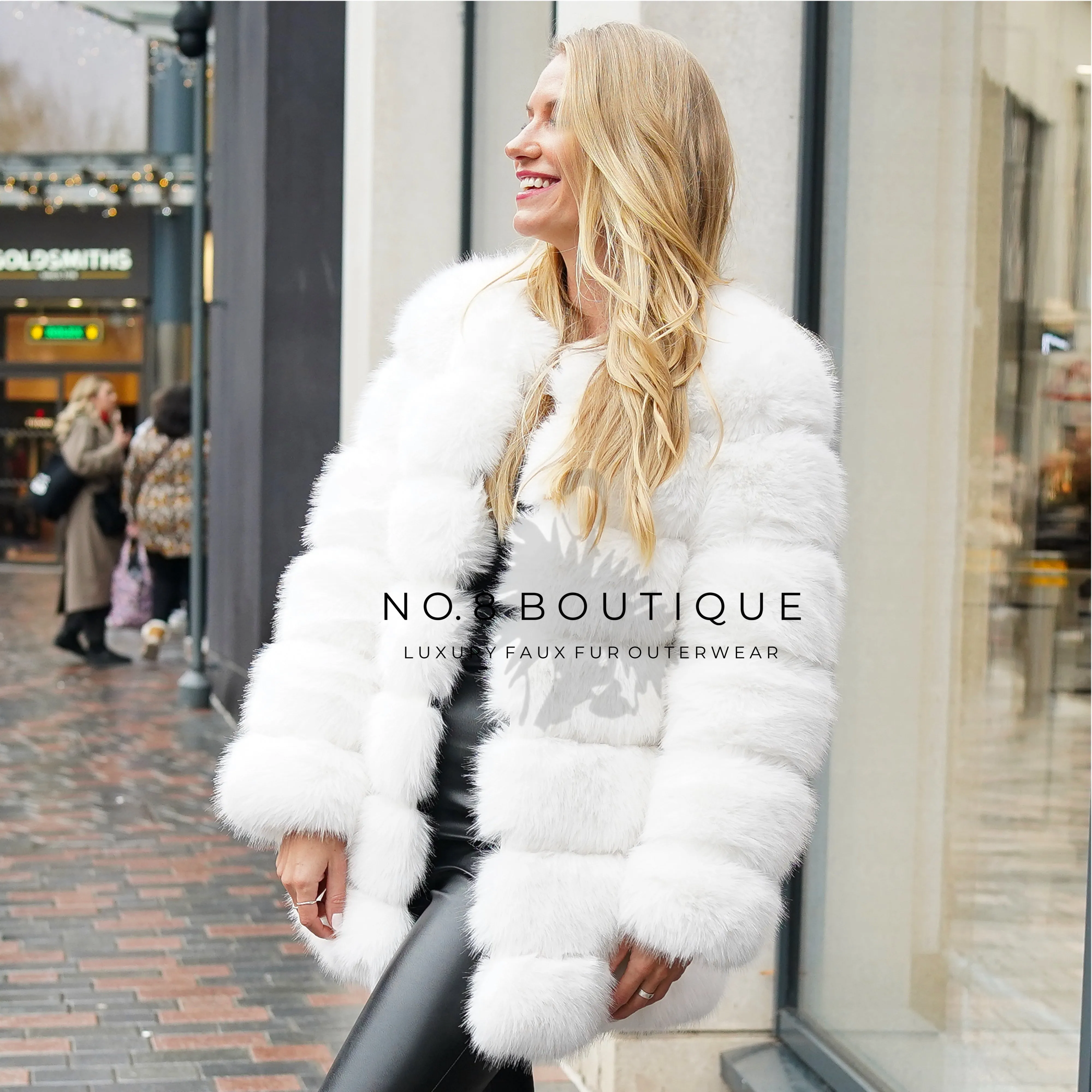 Classic 7 Row Faux Fur Coat