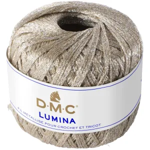 Dmc Lumina 20gm Crochet Yarn, Metallic Gold and Silver