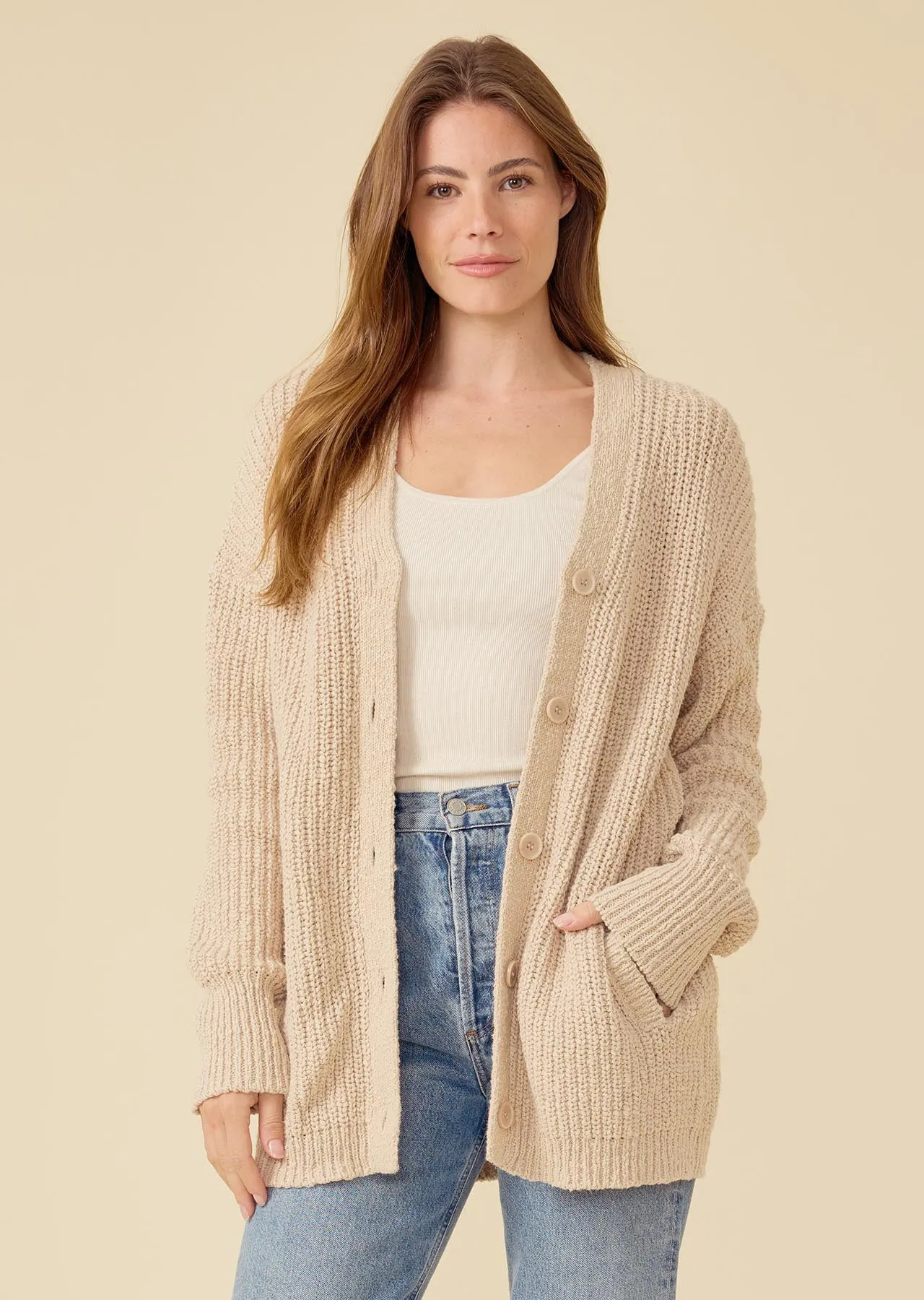 Ellie Cardigan - Oatmeal