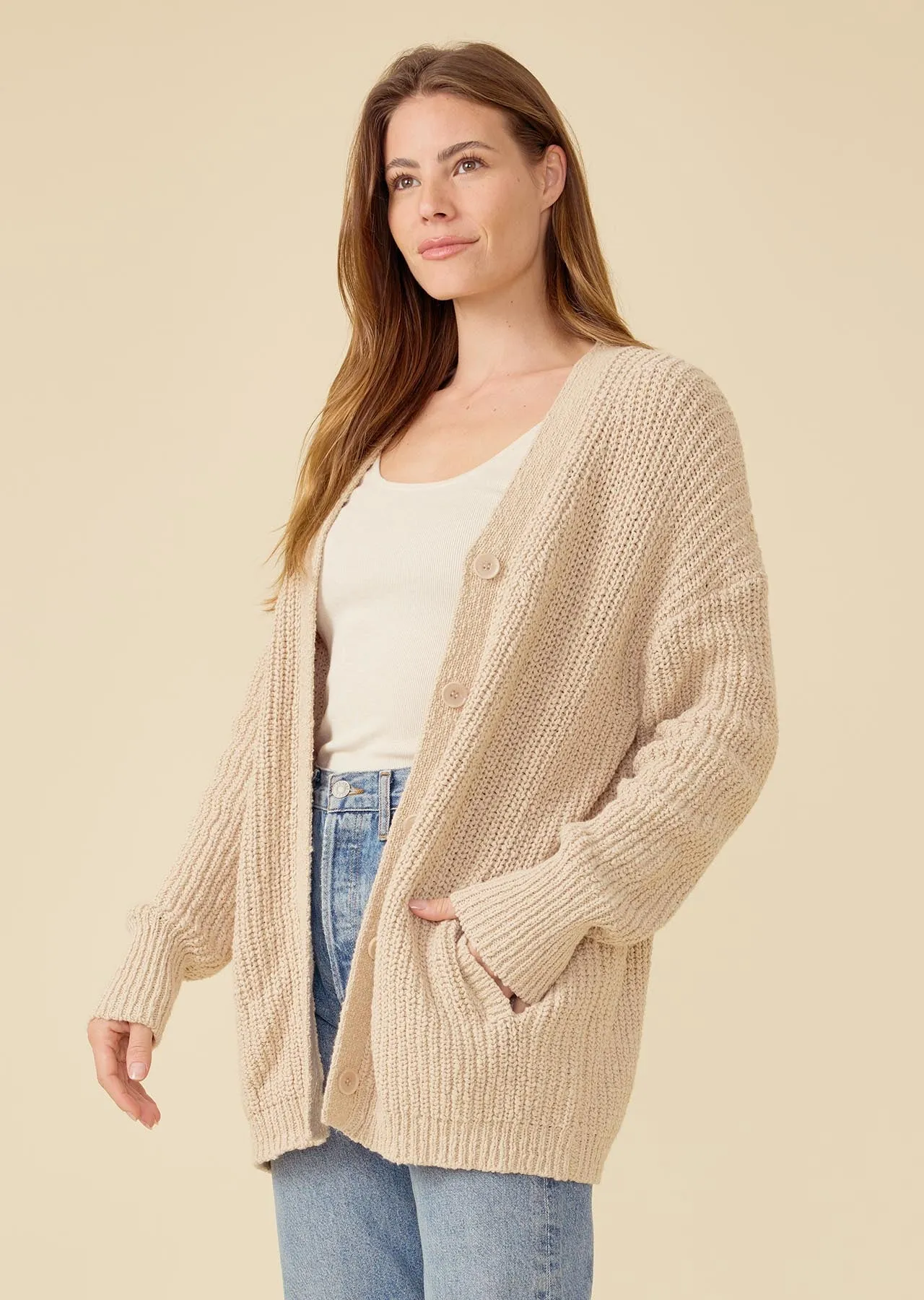 Ellie Cardigan - Oatmeal