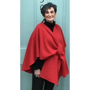 Felted Cape (Available in Red, Beige and Pink)