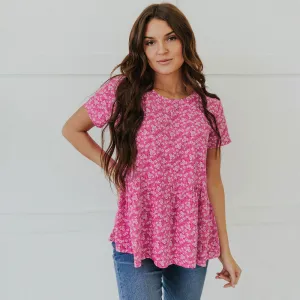 Grace Top (Pink Floral)