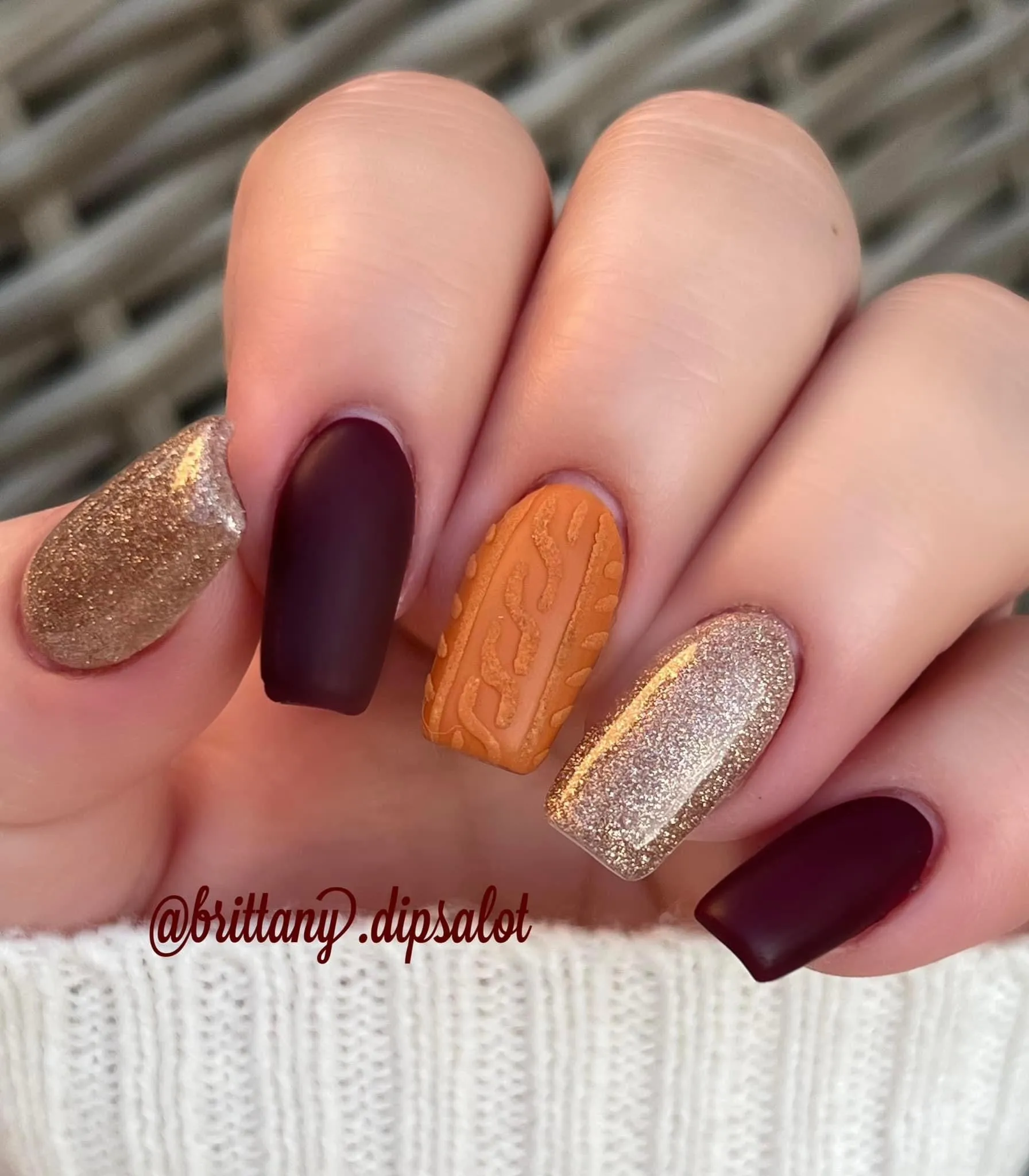 Happy fall, y’all- Classic Glitter Gel Polish