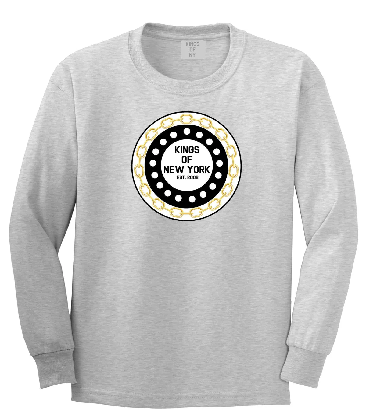 Kings Of NY Chain Logo Long Sleeve T-Shirt