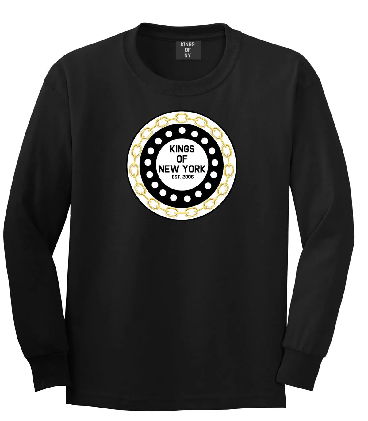 Kings Of NY Chain Logo Long Sleeve T-Shirt