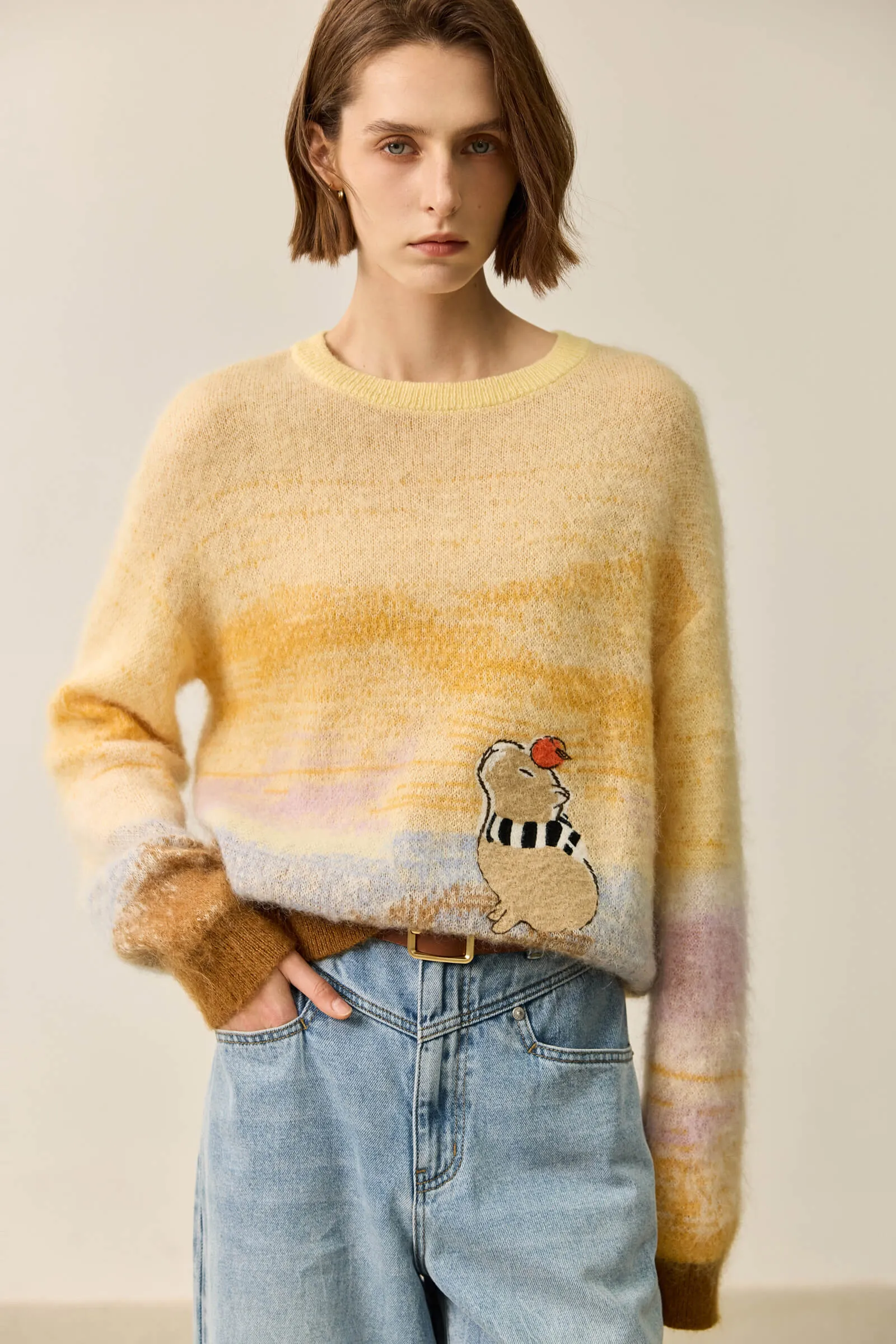 LILY Capybara Casual Sweater