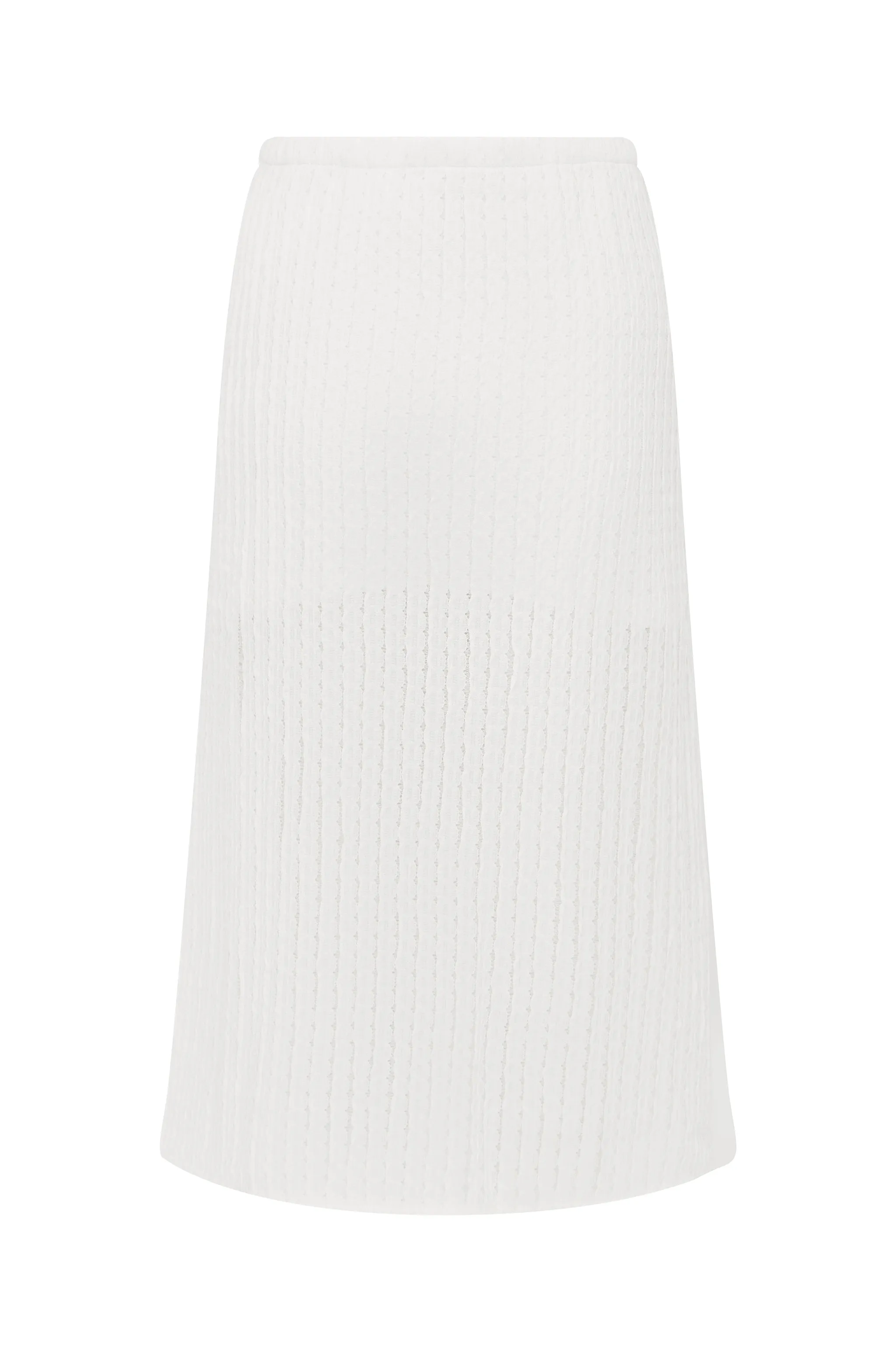 Loulou Midi Skirt | White