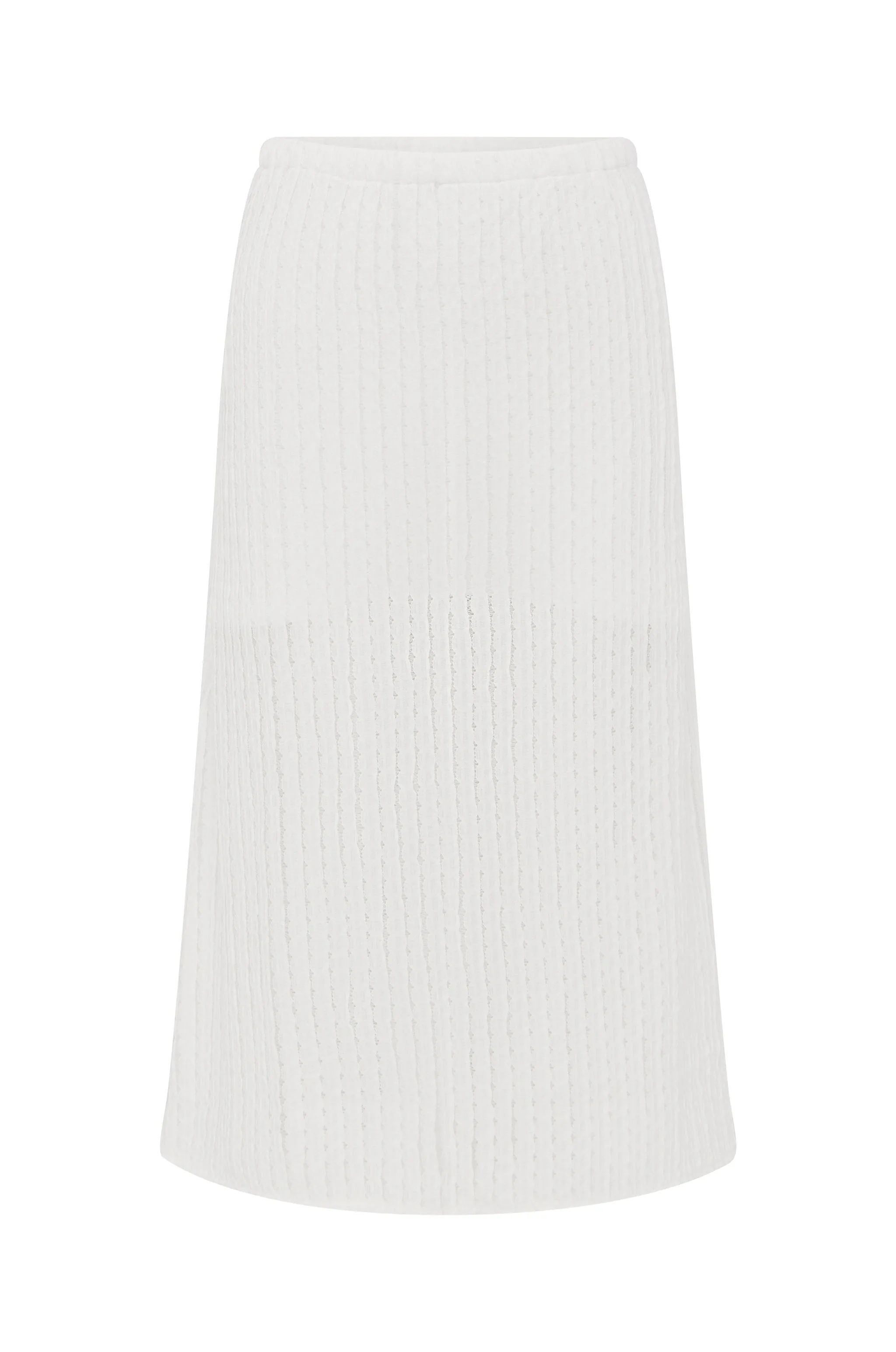 Loulou Midi Skirt | White