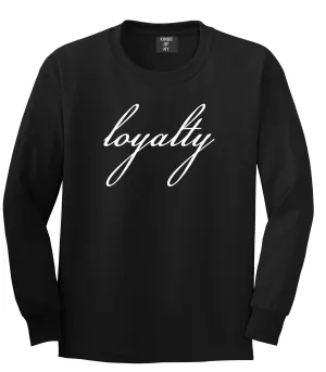 Loyalty Script Long Sleeve Boys Kids T-Shirt