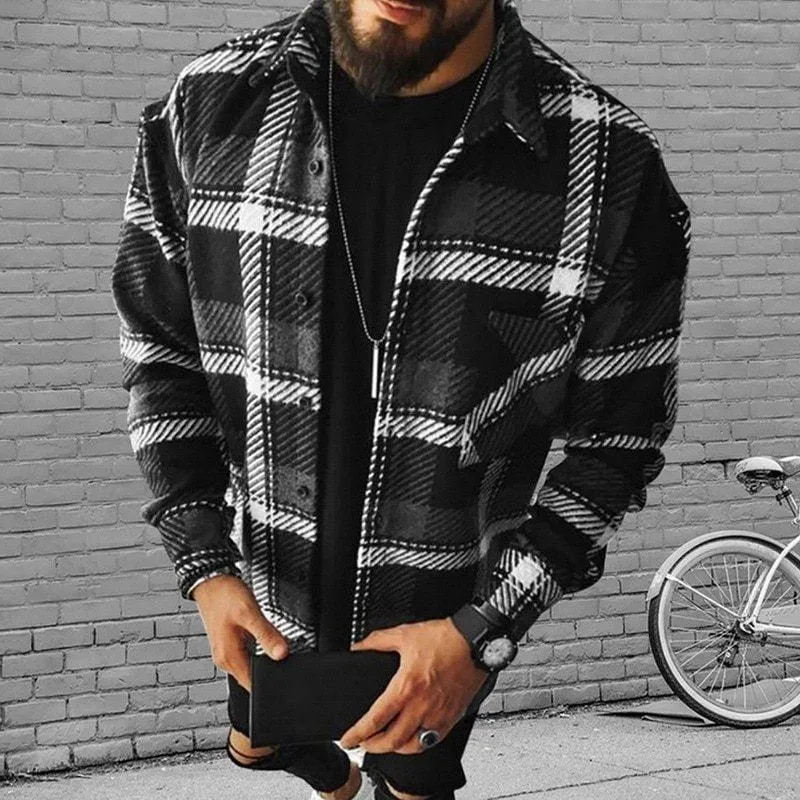 Men's Plaid Casual Flannel Shirt | Slim Fit