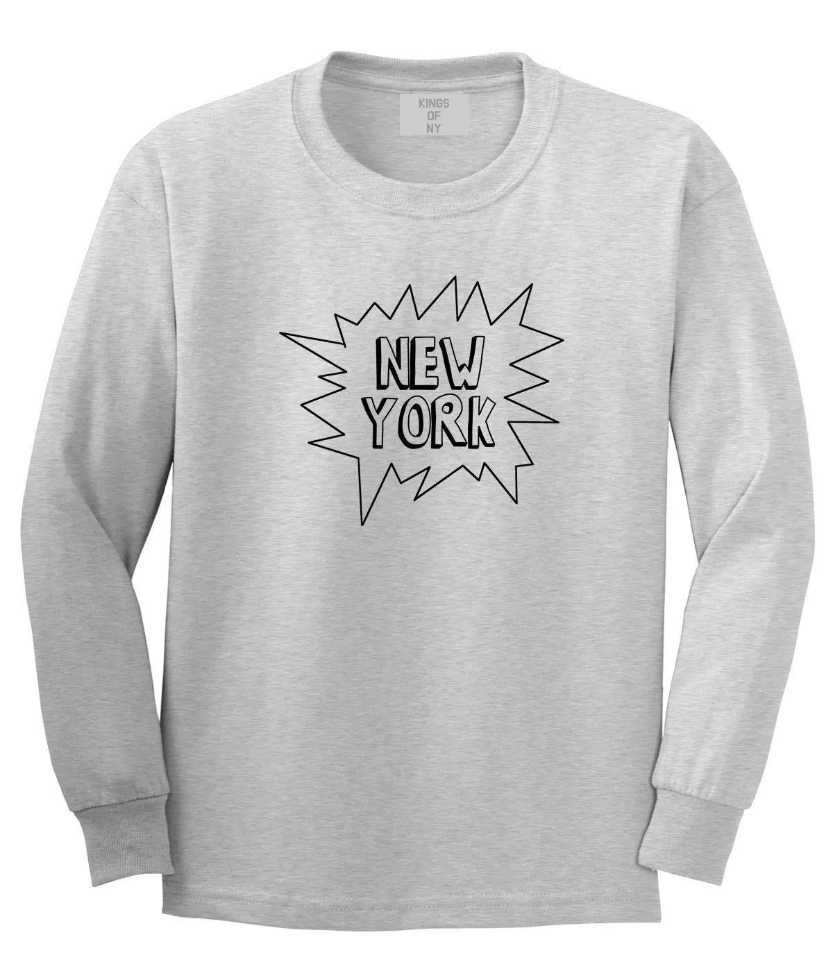 New York Bubble Quote Long Sleeve T-Shirt