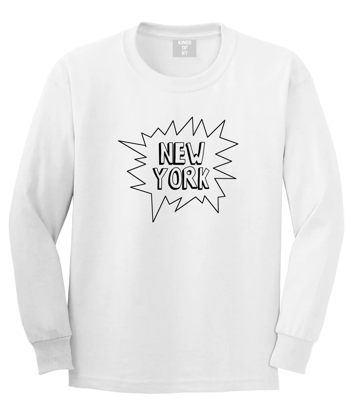 New York Bubble Quote Long Sleeve T-Shirt