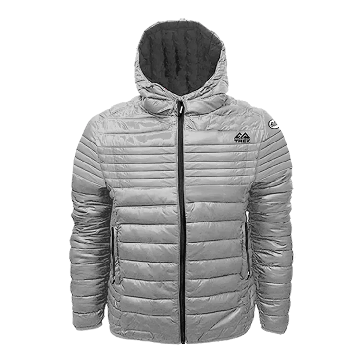 Northern Trek Men's Solid Puffer Hooded Jacket