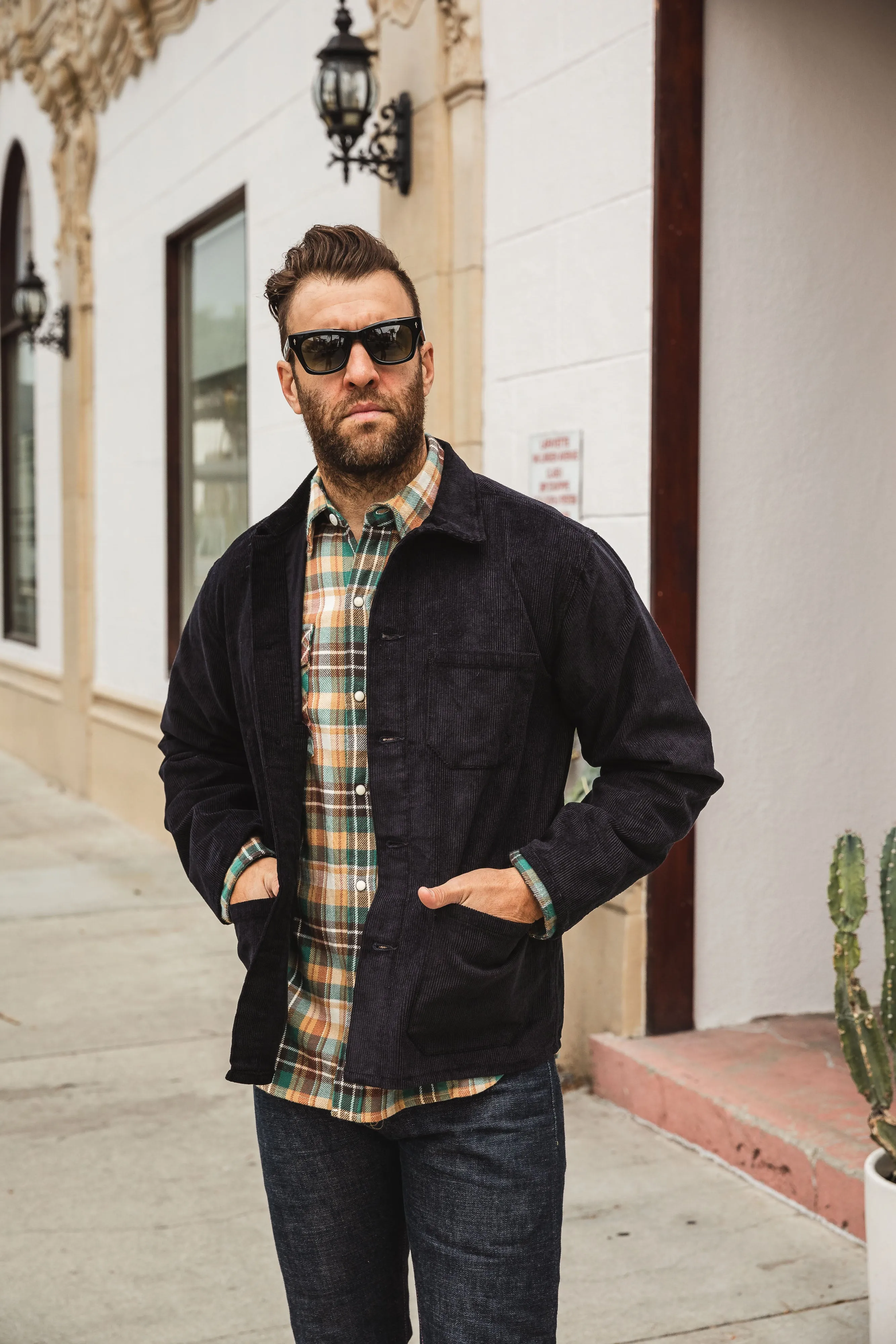 Nudie - Buddy Classic Chore Jacket Cord Navy