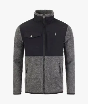 Relaxed Fit Hybrid Fleece Jacket