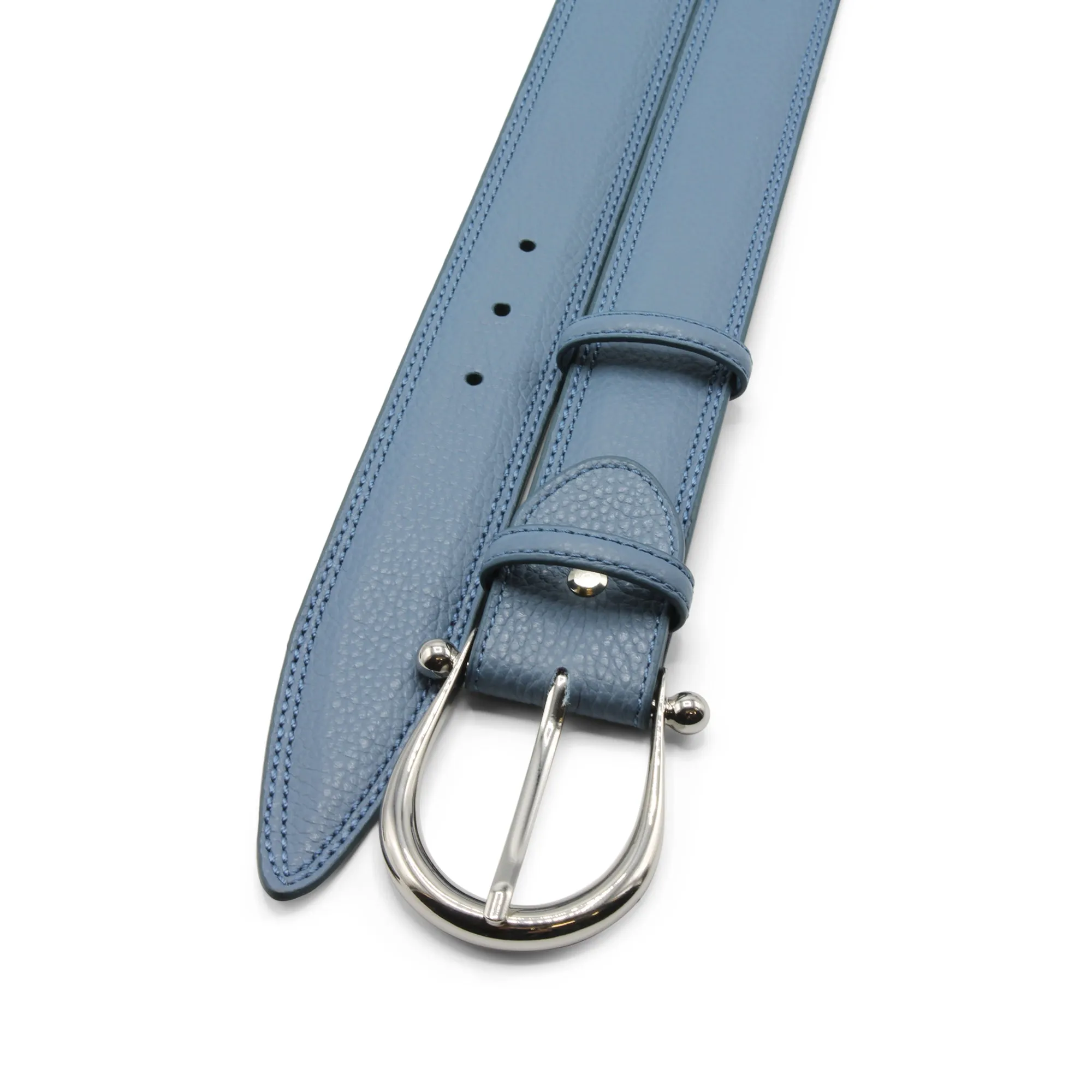 Tumbled Blue Fairy Casual Bogart Welt Bridle Belt