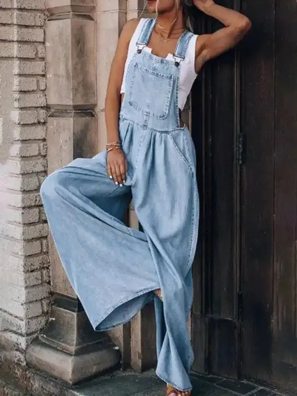 Women’s Loose Casual Fashion Denim Overalls