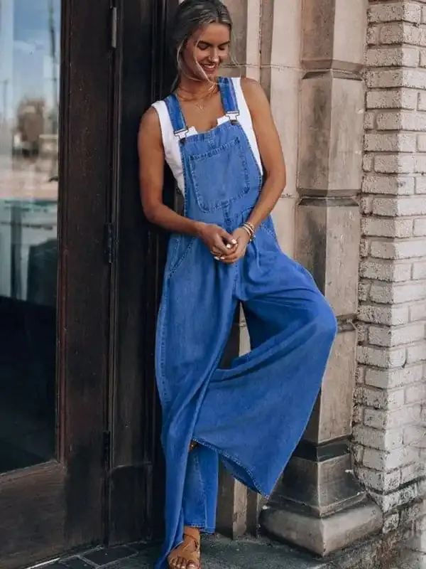 Women’s Loose Casual Fashion Denim Overalls