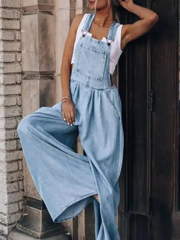 Women’s Loose Casual Fashion Denim Overalls